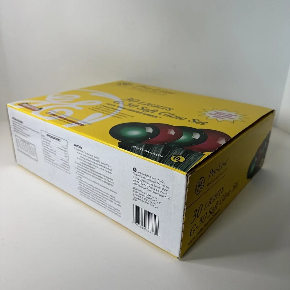 Pro-Line 30 G-50 Soft Glow Set. Red/Green‎ Christmas Lights. 14.5 Lighted Length